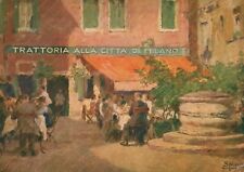 1937 VENEZIA Antica Trattoria alla città di Milano Cartolina illustrata Nova comprar usado  Enviando para Brazil