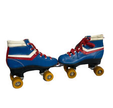 Patines de Colección Chicago Starfire ruedas de uretano talla 4 retro azul rojo blanco segunda mano  Embacar hacia Mexico