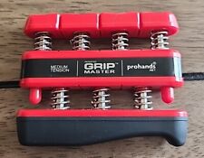 Grip Master Prohands tensión media ejercitador mano/dedo dedo rojo negro  segunda mano  Embacar hacia Argentina