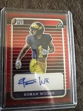 2023 Leaf Pro Set Metal Roman Wilson 3/3 Auto Rc Steelers Michigan Autograph for sale  Shipping to South Africa