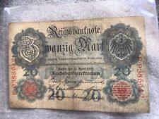 Reichsbanknote mark . gebraucht kaufen  Glückstadt