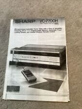 Sharp 7700h video for sale  ERITH