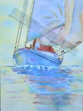 Sailboat water color for sale  Spruce Pine