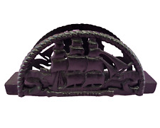 Old Ironsides Black Cast Iron Napkin Holder Mail USS Constitution Navy Ship for sale  Shipping to South Africa