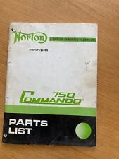 norton parts list for sale  GRAVESEND