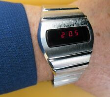 Relógio masculino SS 1978 COLLINS LED digital retrô tempo computador quartzo estado sólido. comprar usado  Enviando para Brazil