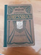 Adressbuch 1913 1914 gebraucht kaufen  Hilchenbach