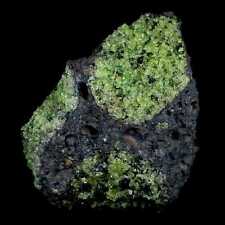 Minerales de cristal de peridoto esmeralda natural XL 3,9" en roca volcánica Gila, Arizona, usado segunda mano  Embacar hacia Argentina