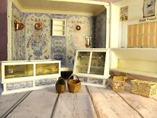 Wall Hanging or Free Standing Dolls House Fish Shop 1:12th Scale Room Box for sale  Shipping to South Africa