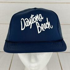 VTG 80s 90s Daytona Beach SnapBack Trucker Hat Cap Blue Rope Florida for sale  Shipping to South Africa