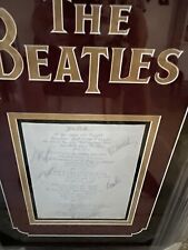 Beatles autographed song for sale  Englewood