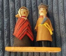 Vintage Polish Poland Milenium Krakowianka Florianska Nazwa Folk Art Dolls 3.25" na sprzedaż  Wysyłka do Poland