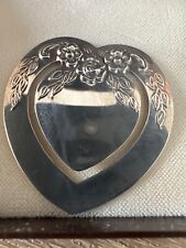 Heart shaped silver for sale  SEVENOAKS