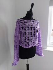 Handmade lilac crochet for sale  PAISLEY