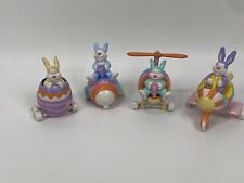 APPLAUSE EASTER CONEJITO conejo huevo coche juguete PVC de colección conjunto de 4  segunda mano  Embacar hacia Argentina