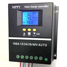 Usado, Controlador de carga solar 4000W MPPT 100A 80A 60A regulador fotovoltaico 12V 24V 36V 48V LCD comprar usado  Enviando para Brazil