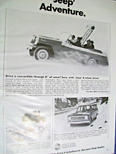 1968 Jeep Jeepster Wagoneer Mid-size Mag Carro/Caminhão Ad - "Jeep Adventure" comprar usado  Enviando para Brazil