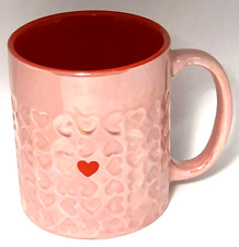 Taza de café Season of Love brillante 3D rosa corazones 14 oz, usado segunda mano  Embacar hacia Argentina