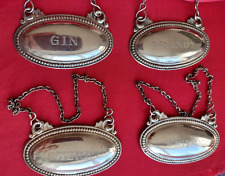 4xvintage decanter label for sale  UK