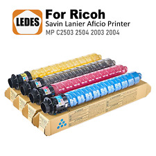 4 piezas de tóner compatible para Ricoh Savin Aficio Lanier MP C2003 C2004 C2503 C2504 segunda mano  Embacar hacia Argentina