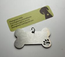 Medaglietta cane personalizzat usato  Vico Nel Lazio