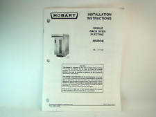 Hobart HSROE Gas Single Rack Oven Installation Instructions ML-111149 for sale  Shipping to South Africa