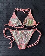 Ed Hardy Christian Audigier Bikini Set Size L Pink for sale  Shipping to South Africa
