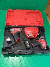 Milwaukee M12 Fuel 12v 1/2" 2404-20 Hammer/Drill Driver & 1/4" Hex Impact 2453, used for sale  Shipping to South Africa