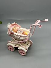 Mattel 1998 Walking Barbie Pram Stroller W/Krissy (No Barbie) Read Cute! for sale  Shipping to South Africa