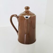 Vintage Royal Worcester Brown Lustre Fireproof Lidded Hot Water Side Handle Jug  for sale  Shipping to South Africa