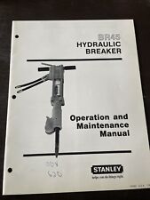 Rompedor Stanley BR45 libro de martillos hidráulico accionado taller mantenimiento manual piezas, usado segunda mano  Embacar hacia Mexico