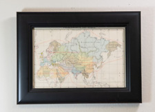 VOLKERKARTE VON ASIEN Antique Eurasia Map Framed (MBP59) for sale  Shipping to South Africa