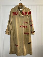 Trench coat de gabardine de algodão com estampa de cavalo Burberry, marca EUA tamanho 8 comprar usado  Enviando para Brazil