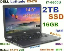 (3D-Design) DELL E5470 i7-6600U FAST 2TB SSD 16GB 14" FHD Radeon R7 Backlit HDMI for sale  Shipping to South Africa