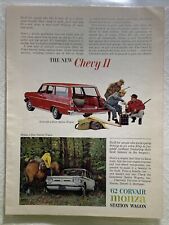 Usado, Chevrolet Nova 400 Corvair Monza Station Wagons anúncio impresso 1962 acampamento caça comprar usado  Enviando para Brazil