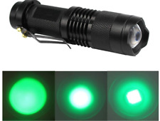  LED Green MINI 7W Torch 300LM 3 Mode Wearable Black Q5 Tactical Flashlight for sale  Shipping to South Africa