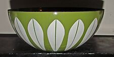 Mid century Cathrineholm green & white lotus enamel bowl 9"  Norway for sale  Shipping to South Africa