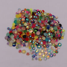 Resin Non Hot Fix Rhinestones Flat Back Gem Plastic Crystals Trimming For Crafts for sale  Shipping to South Africa