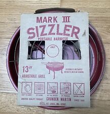 Parrilla portátil de barbacoa ajustable vintage Mark III Sizzler 13" cartón original segunda mano  Embacar hacia Argentina