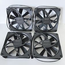 NZXT - 120mm Quiet Airflow Fan, 4Pin PWM, (RF-Q12CR-B1) X 4 LOTS; Non-rgb Fans for sale  Shipping to South Africa