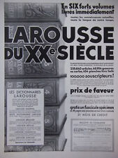 Publicité presse 1933 d'occasion  Compiègne