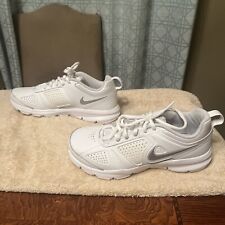 Zapatillas Nike T-Lite XI de cuero blanco talla 6 para mujer usadas una sola vez muy limpias segunda mano  Embacar hacia Mexico