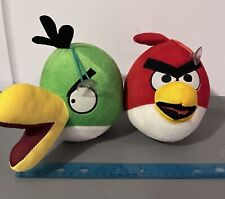 Angry Birds Peluche LINXIN ROJO Y VERDE Bird Hal Original 2011 MUY RARO segunda mano  Embacar hacia Argentina