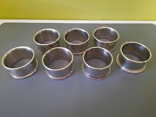 7 Sterling Silver Napkin Rings for sale  Shipping to Canada