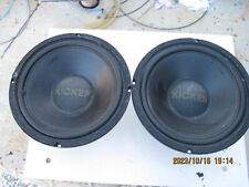 PAIR of KICKER 10" WOOFERS  STILLWATER DESIGN 8 OHM  FREEAIRS F-10 for sale  Shipping to South Africa