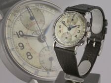 Original Heuer Chronograph Stahl Armbanduhr Handaufzug Cal Venus 170 aus 40er comprar usado  Enviando para Brazil