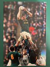 BAKKIES BOTHA - SOUTH AFRICA SPRINGBOKS SIGNED 6X4 PHOTO +COA for sale  Shipping to South Africa