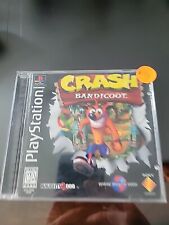 Crash Bandicoot (Sony PlayStation 1, 1996) PS1 Completo Etiqueta Negra PROBADO EN CAJA segunda mano  Embacar hacia Argentina