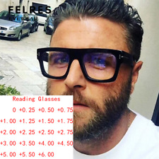 Óculos de leitura masculino feminino armação grande azul luz bloqueio óculos quadrados clássicos comprar usado  Enviando para Brazil
