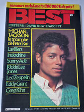 Magazine Revue BEST 181 1983 Michael Jackson-Led Zeppelin-Eddy Grant-Wings-Jones, usado comprar usado  Enviando para Brazil